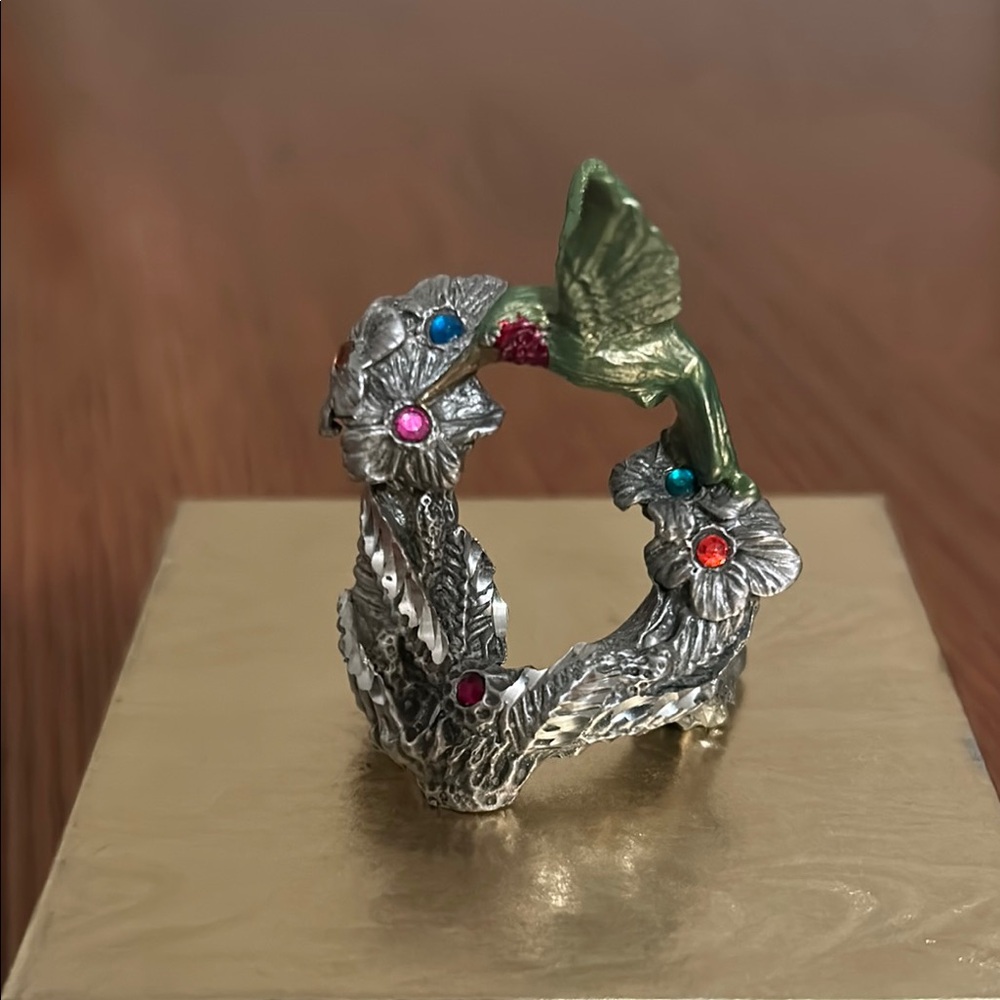 Decorative Pewter Hummingbird. For Decoration Or Ring Holder.